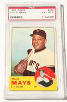 1963 Topps Willie Mays Card PSA 6