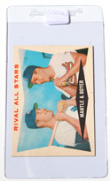 1960 Topps #160 Mantle & Boyer Card