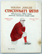 Rare Original 1919 Cincinnati Reds World Series Program