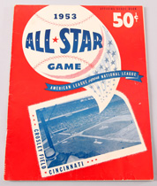 1953 Crosley Field All Star Game Program