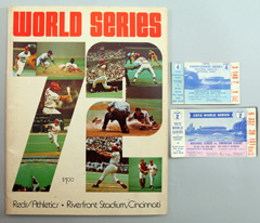 1972 World Series Program and Ticket Stubs