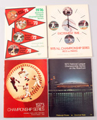 Four 1970's Cincinnati Reds Championship Series Programs