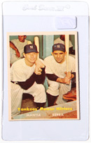 1957 Topps #407 Yankees Power Hitters