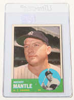 1963 Topps #200 Mickey Mantle Card