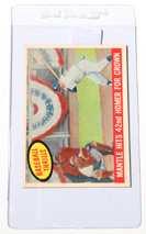 1959 Topps #461 Mantle Hits 42nd Homer Card