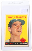 1958 Topps #187 Sandy Koufax Card