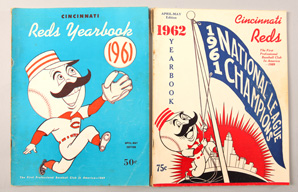 1961 & 1962 Cincinnati Reds Yearbooks