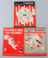 1964, 1965 & 1966 Cincinnati Reds Yearbooks