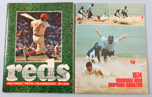 1970 & 1974 Cincinnati Reds Yearbooks