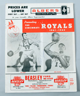 1961-62 Cincinnati Royals Program with Autographs