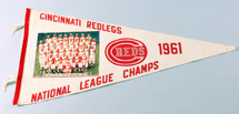 1961 Cincinnati Reds Photo Pennant