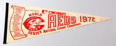 1972 Cincinnati Reds Autographed Pennant