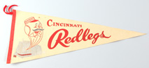 1950's Cincinnati Redlegs Pennant