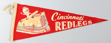 1950's Cincinnati Redlegs Crosley Field Pennant
