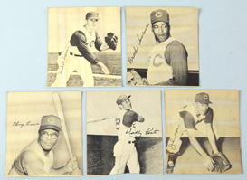 Five 1956 Kahns Cincinnati Reds Cards