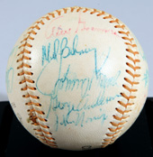 1970 Cincinnati Reds Autographed baseball