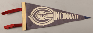 Small 1940's Cincinati Reds Pennant