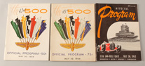1953, 1959 & 1964 Indy 500 Racing Programs