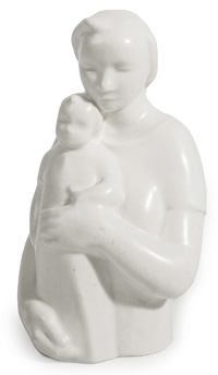 Rookwood Figure of Mother Holding Child