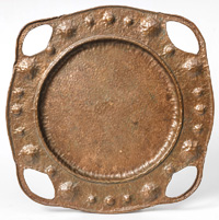 Benedict Attribution Hand Hammered Copper Tray
