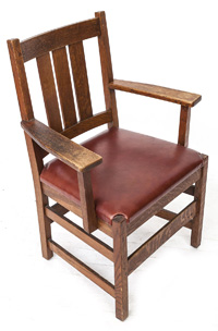 L & J. G. Stickley Oak Arm Chair