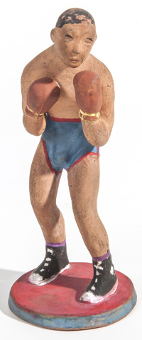 Rare Rookwood Pottery Figure of a Boxer