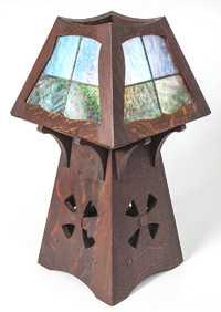 Impressive Shop of the Crafters Attribution Table Lamp