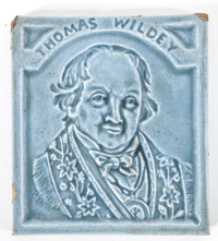 Zanesville Ohio Pottery Tile of Thomas Wildey