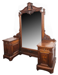 Gustave Herter Walnut Dressing Mirror
