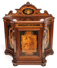  Marquetry Inlaid Cabinet