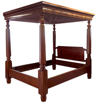 Victorian Mahogany Canopy Bed