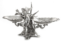 Outstanding Silver Plated Figural Epergne