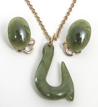 Jade Necklace & Earrings