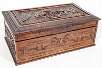 Fine Carved Chinese Sandlewood Box