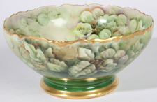 LIMOGES HAND PAINTED CENTER BOWL 