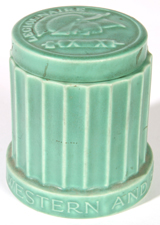 1937 WESTERN SOUTHERN ROOKWOOD COVERED JAR