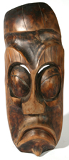 LG. CARVED AFRICAN WOOD MASK