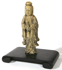 CHINESE STONE CARVING OF LADY