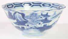 CHINESE 18TH CENTURY SACRIFICIAL BLUE GLAZE PLATE