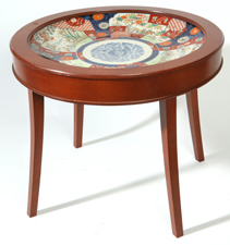 LG. JAPANESE IMARI CHARGER IN STAND