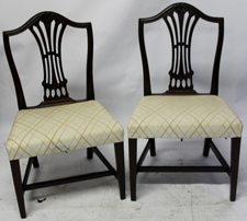 Pr. Of Early Chippendale Chairs