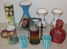 Several Pcs. Of Glassware & Chairs
