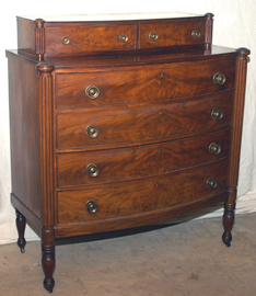 Period Mahogany Bow Front Chest