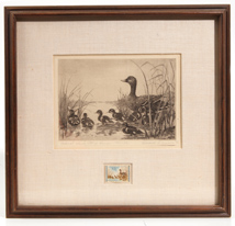 EDWARD A. MORRIS (MN) DUCK STAMP ETCHING