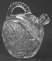 CUT GLASS WHISKEY DECANTER