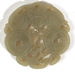 CHINESE GREEN JADE CARVED PENDANT