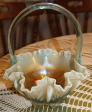 Carnival Glass Basket