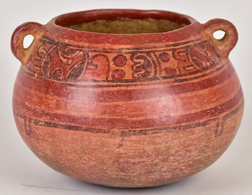 Pre Columbian Classic Mayan Pottery Bowl