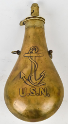 Rare U.S.N. Fould Anchor Shot Flask