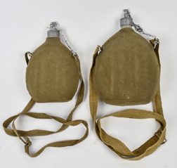 Two WWII Italian Army Canteens